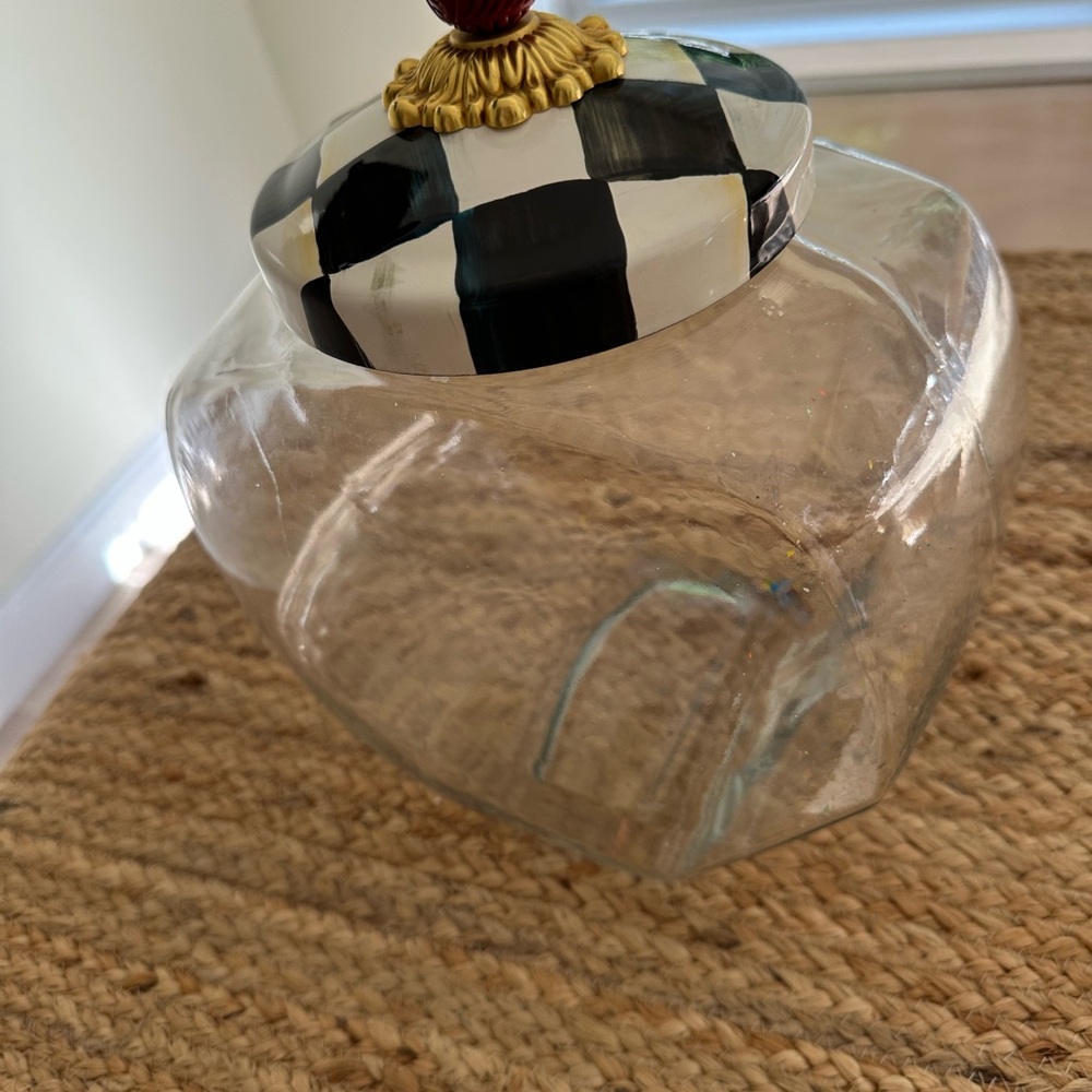 MacKenzie-Childs Cream and Gold Decorative Lid - Picture 9 of 11